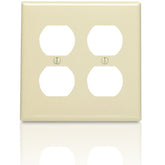 Leviton 80716 Nylon 2 Gang Double Receptacle Wallplate